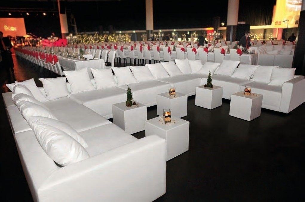 Lounge Sitzbank / Sitzelement / Couche / weiß mieten in Neunkirchen am Sand