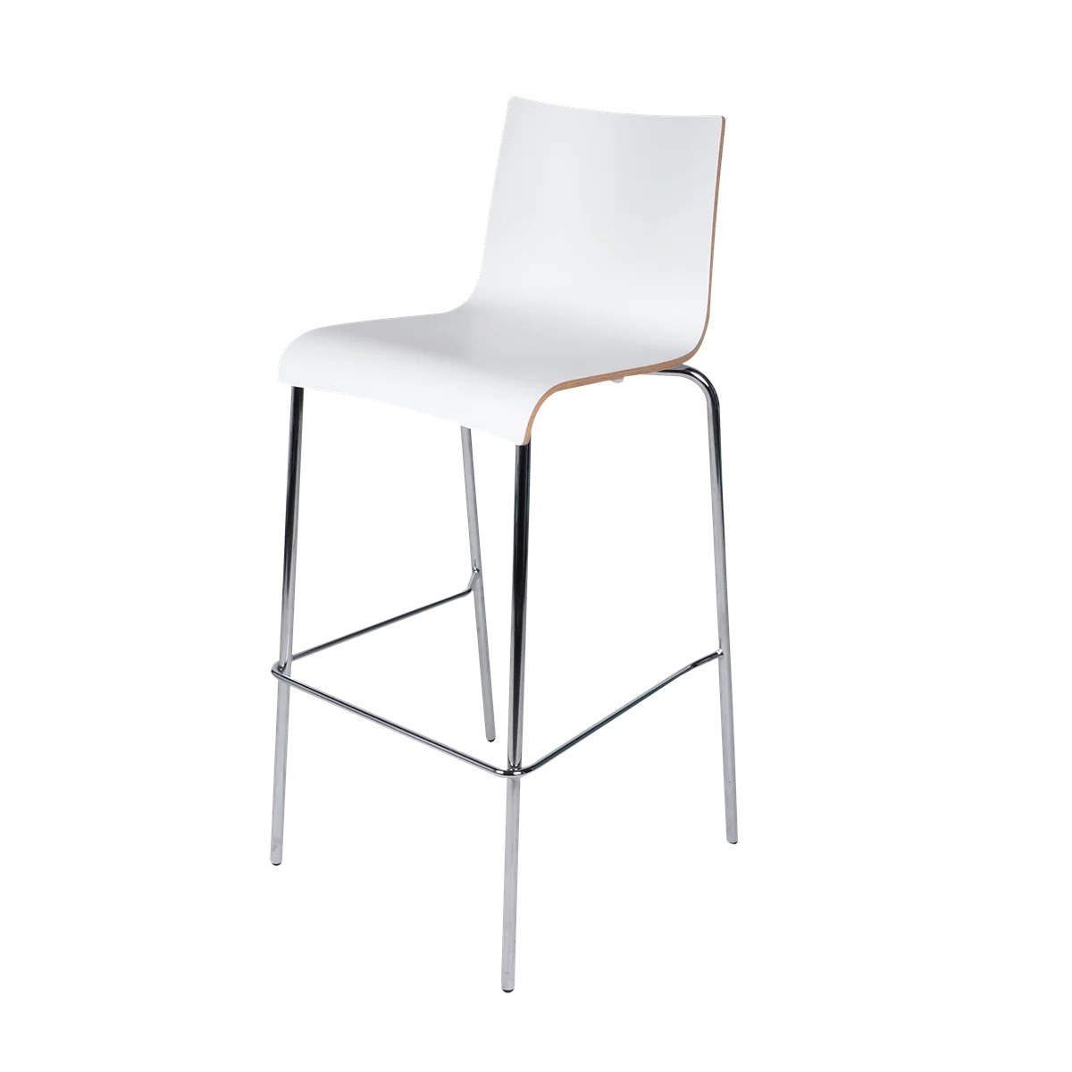 Barhocker Holz-Chrom Weiss mieten in Heroldsberg