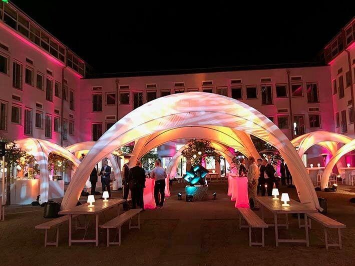Partyzelt 5x5 m / Event Pavillon Zelte / Sonnenschutz / X-Gloo Dom mieten – 2