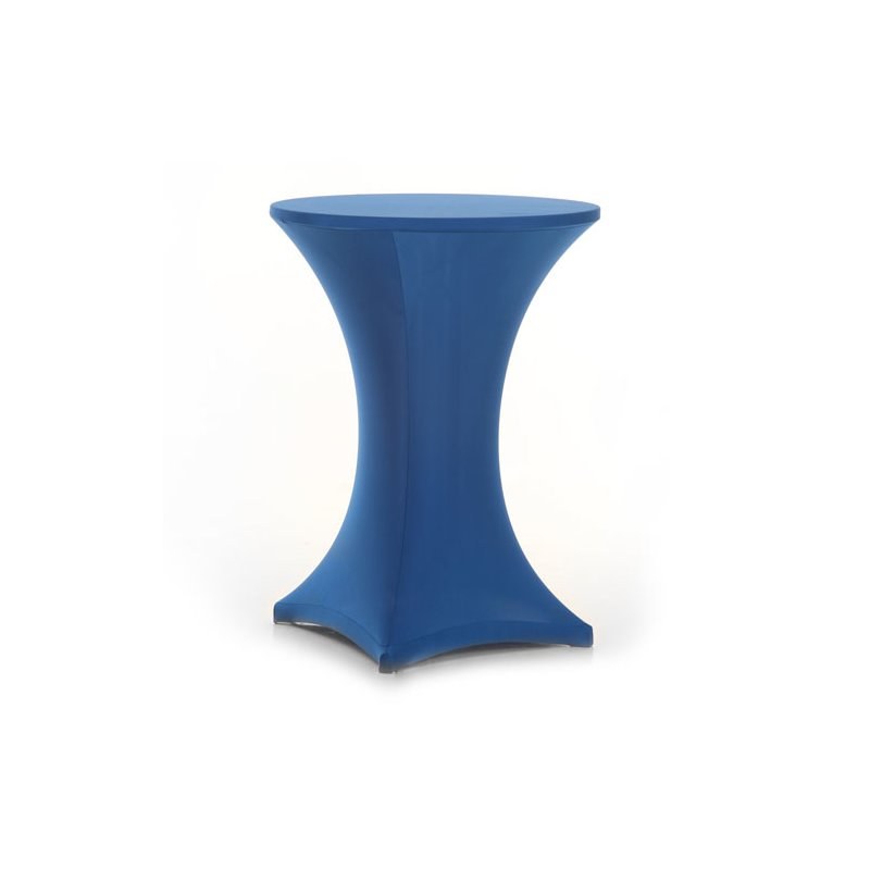 Stretch Husse Stehtisch Königsblau Ø80 mieten in Heroldsberg