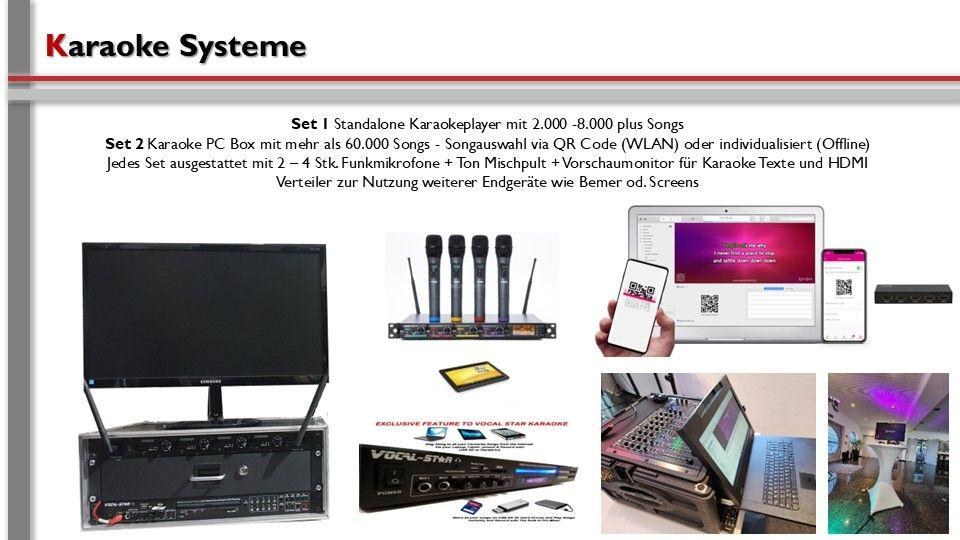 Set / Karaoke ab 2.000 - 72.000 internationale und deutsche Titel / Ka mieten