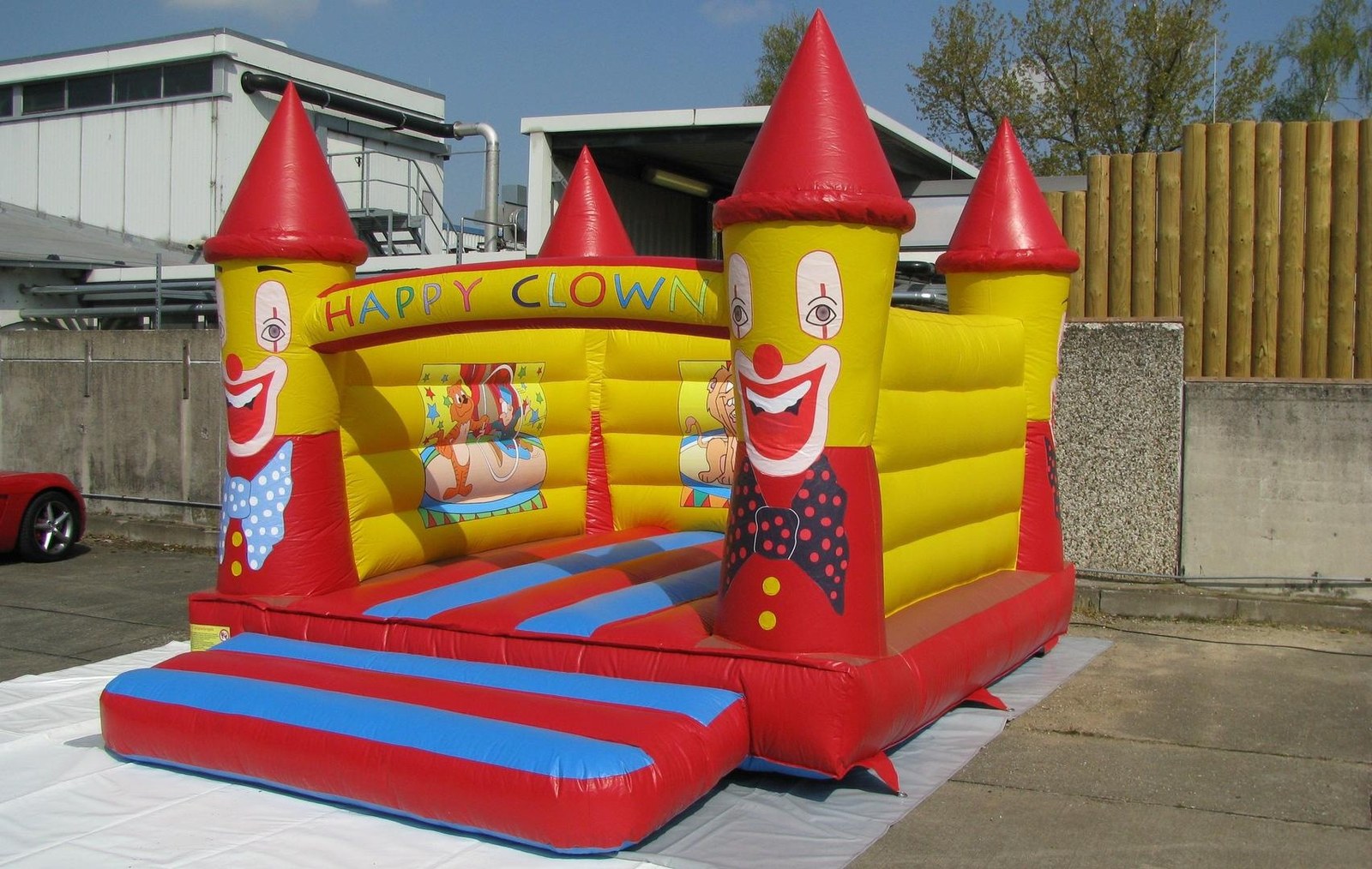 Hüpfburg 4,0 x 5,2 Open Bouncer Clown mieten in Hannover