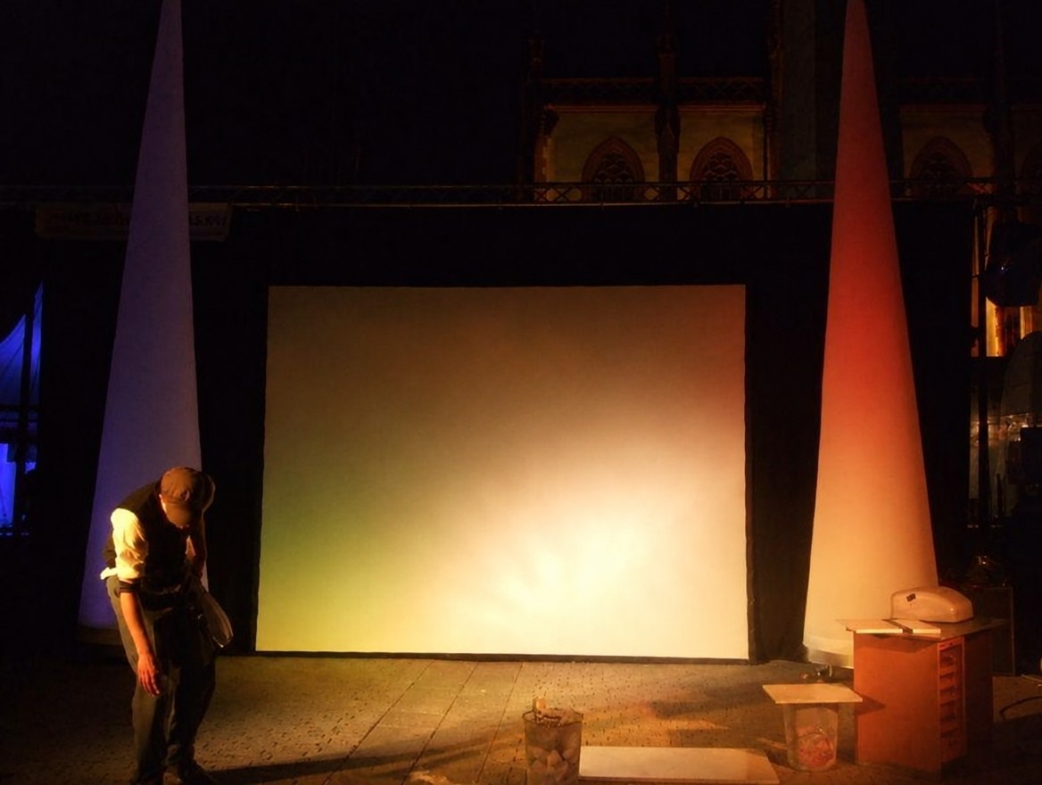 Backdrop bzw. Hintergrund für Bühnen mieten in Eibelstadt