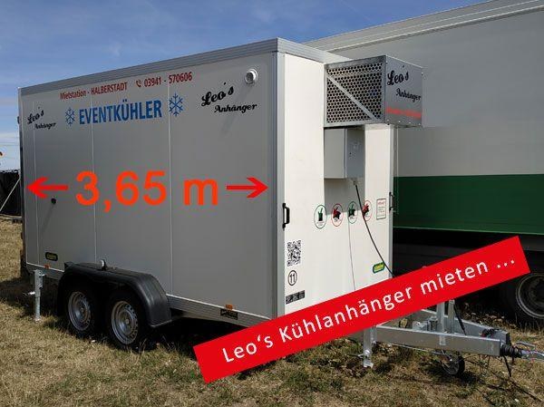 Tiefkühlanhänger Tiefkühlkoffer Tiefkühler Tiefkühllager Frostanhänger mieten