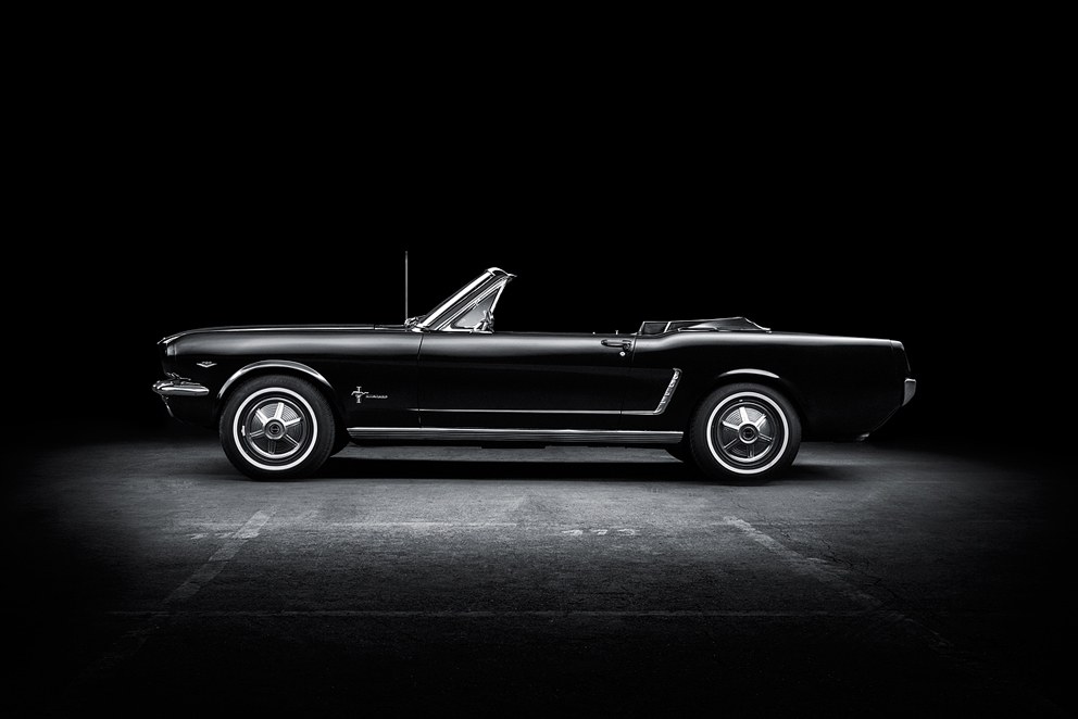 Mustang Cabrio schwarz Youngtimer mieten in Nürnberg – 2