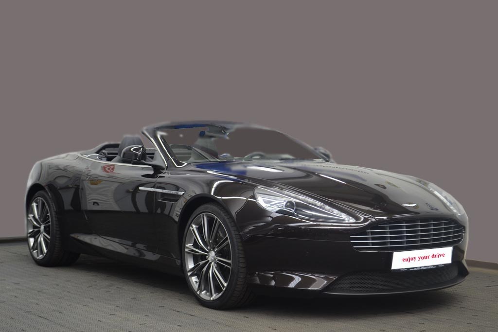 Aston Martin DB9 Volante Cabrio schwarz mieten in Nürnberg