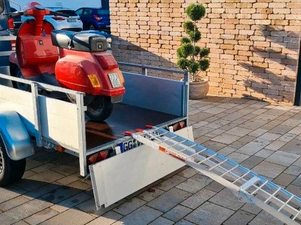750KG Anhänger Umzug Motorrad Transporter mieten in Büttelborn – 4