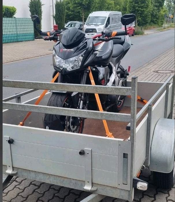 750KG Anhänger Umzug Motorrad Transporter mieten in Büttelborn