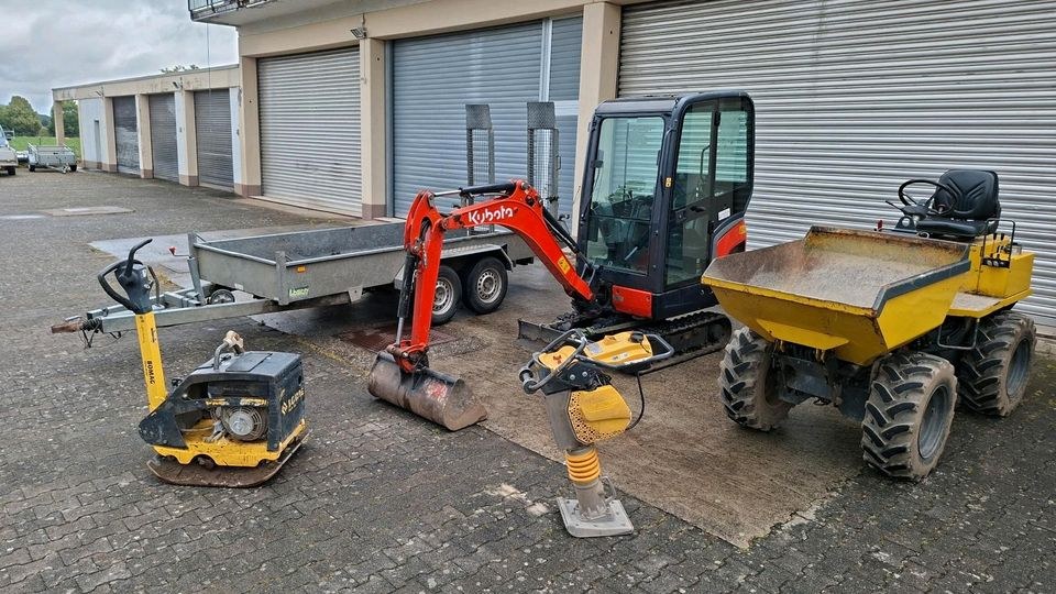 Minibagger Dumper Rüttelplatte,Stampfer mieten in Büttelborn – 3