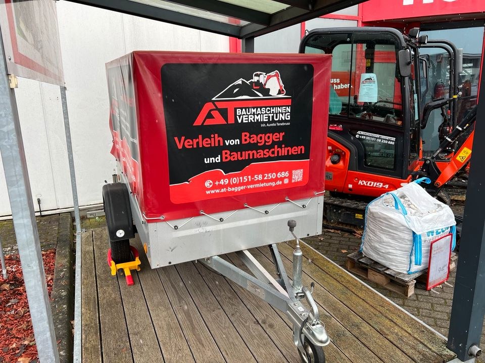Anhänger Trailer 750KG Plane 800mm mieten in Groß-Umstadt – 3