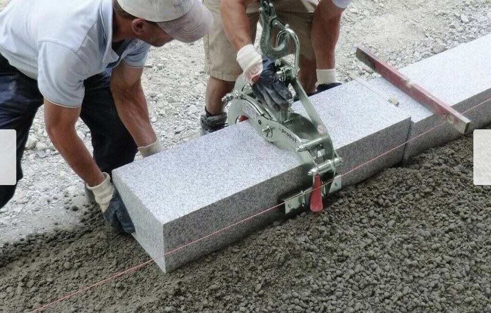 Versetzzange Steinzange Greifer Blockstufenzange mieten – 2
