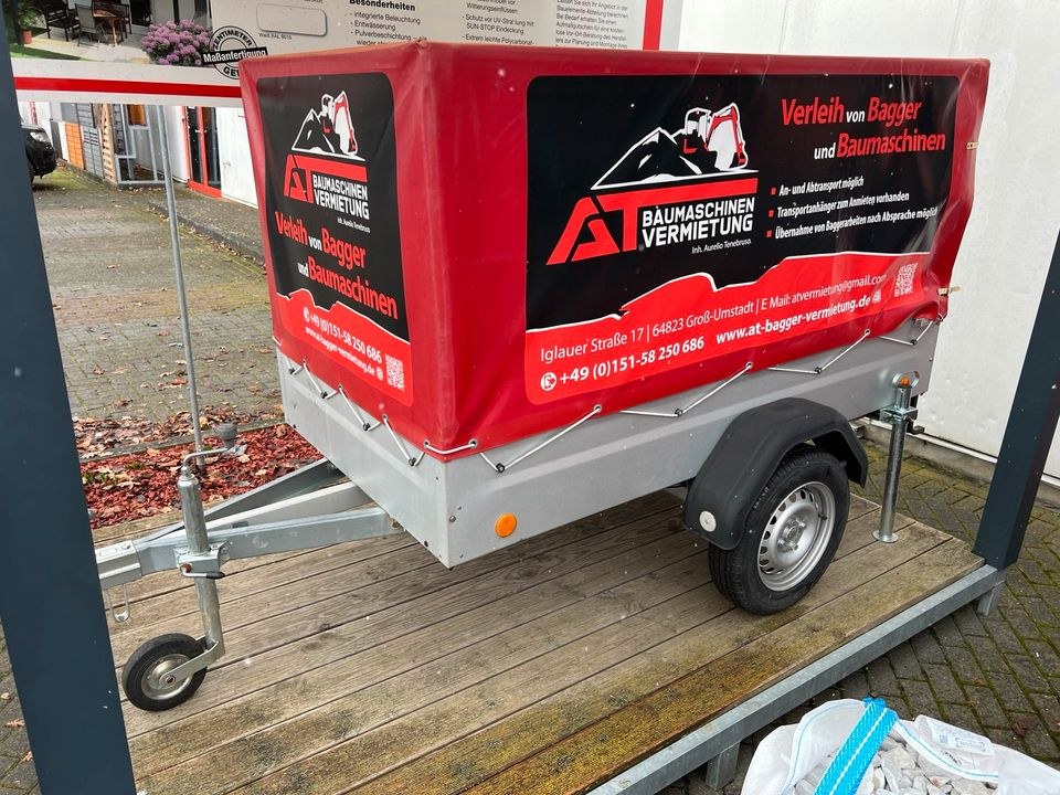 Anhänger Trailer 750KG Plane 800mm mieten in Groß-Umstadt – 2