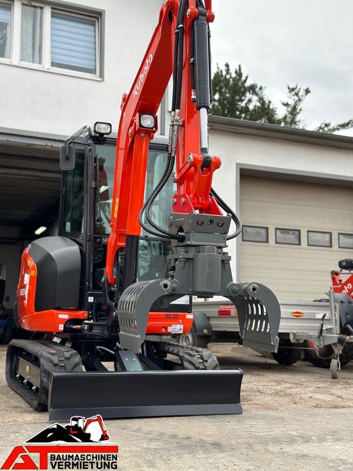 Minibagger 2,7t Greifer Sortiergreifer Anmieten mieten in Groß-Umstadt – 3