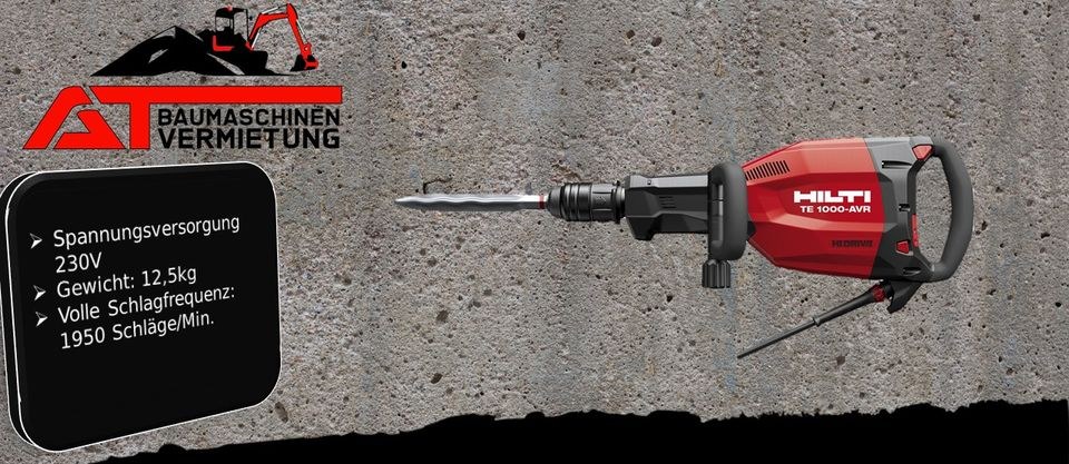 Abbruchhammer Stemmhammer Hilti TE1000AVR mieten in Groß-Umstadt