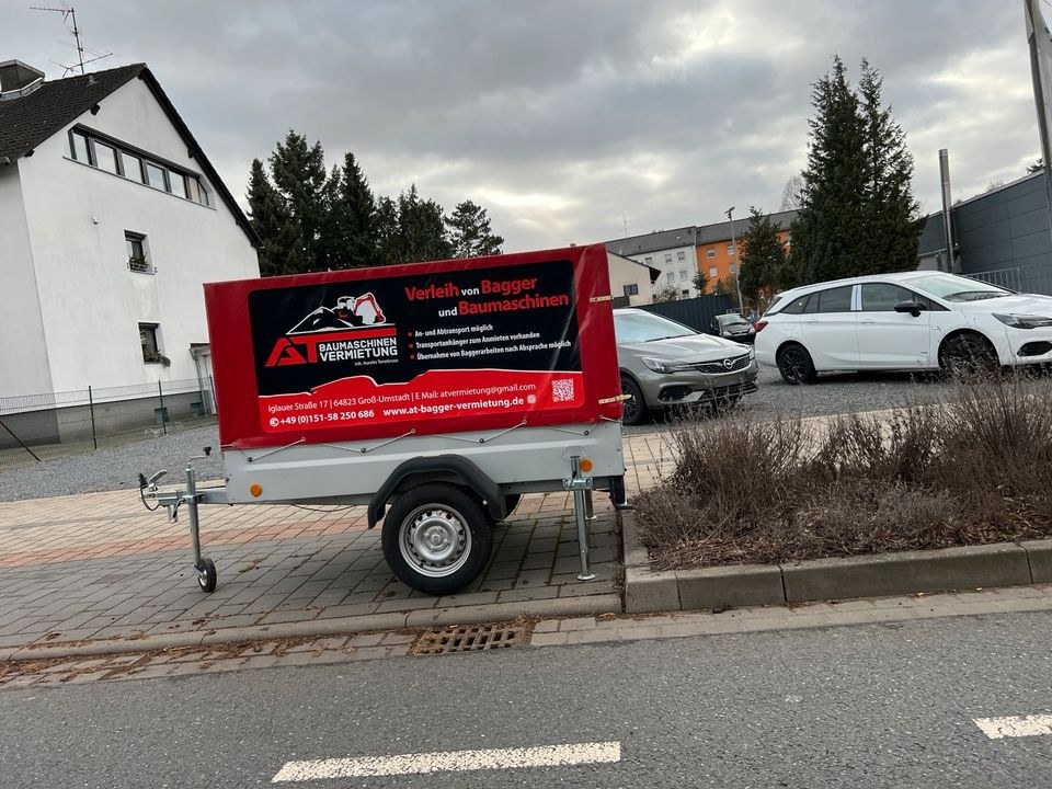 Anhänger Trailer 750KG Plane 800mm mieten in Groß-Umstadt – 4