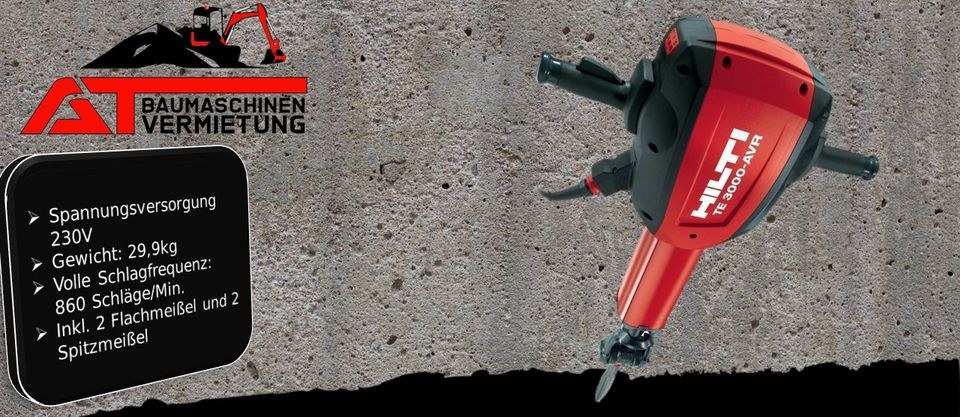 Abbruchhammer Stemmhammer Hilti Anmietung mieten in Groß-Umstadt