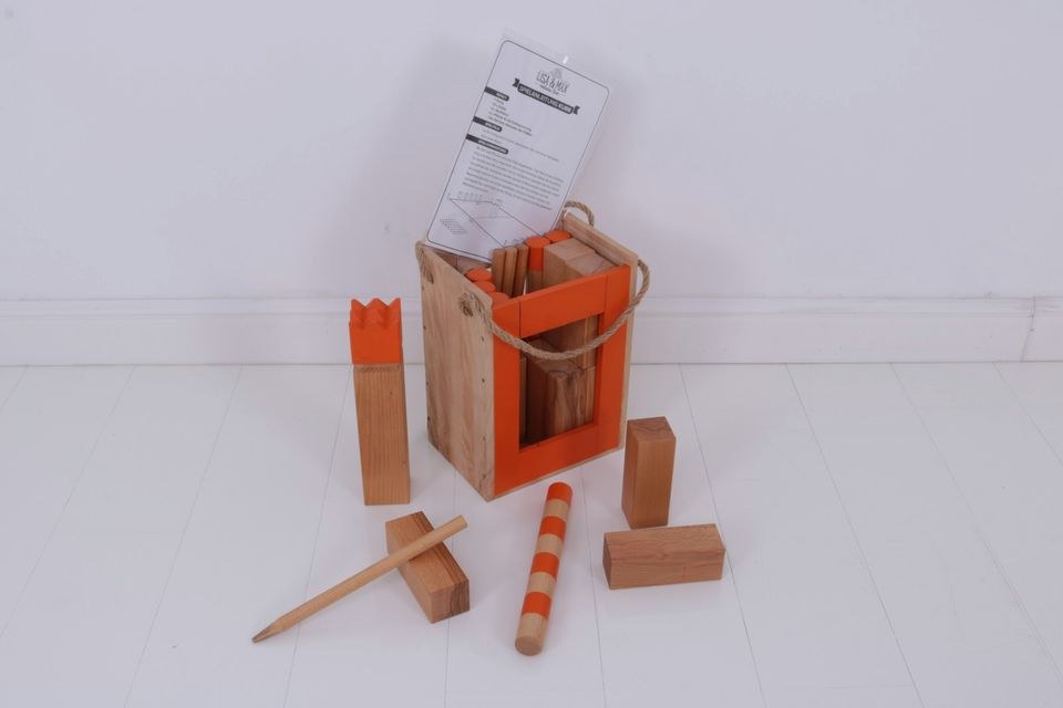 Wikingerschach Kubb N Spiel Kinder mieten in Kaarst – für Ihr Fest – 4