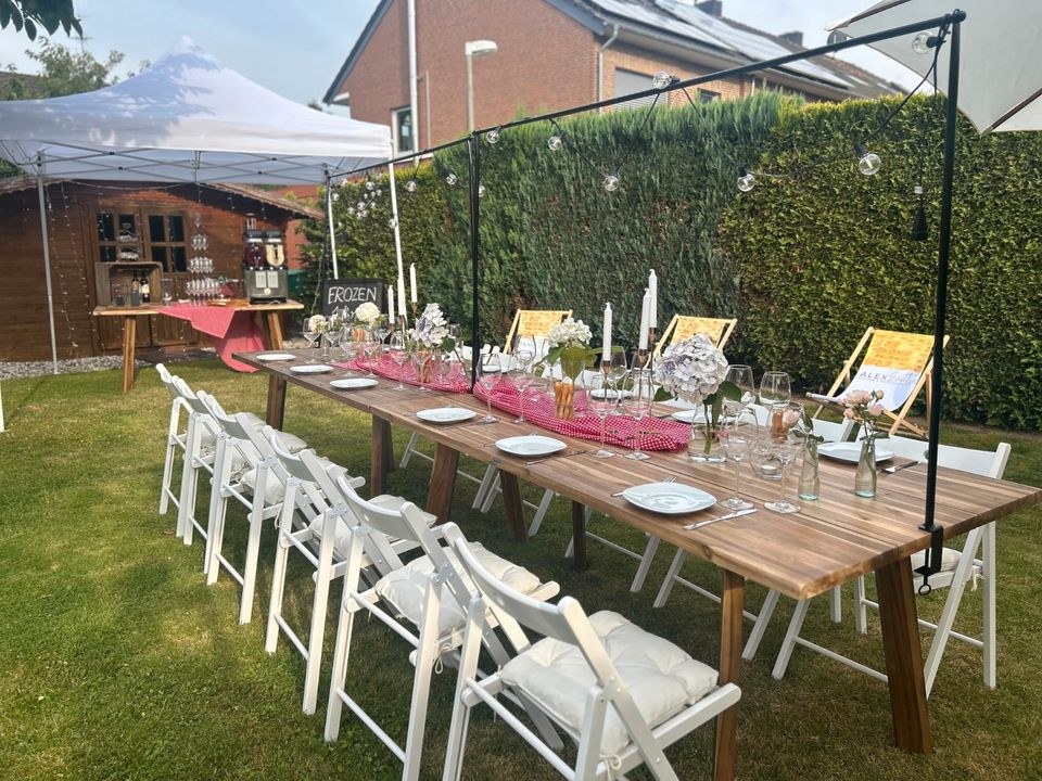 Esstisch Massivholz 180cm x 90xm N Tisch mieten bei Alex Events