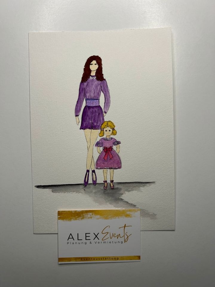 Live Wedding Painting Karikaturen Gastgeschenk mieten bei Alex Events – 4