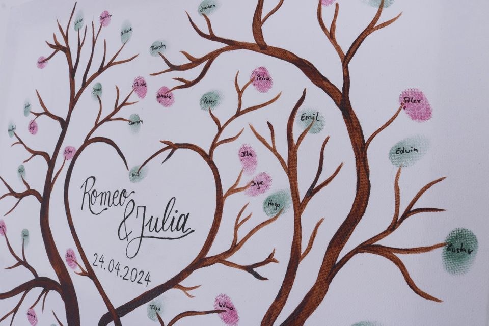 Handgemaltes Bild N mieten bei Alex Events – für die Hochzeit – 4
