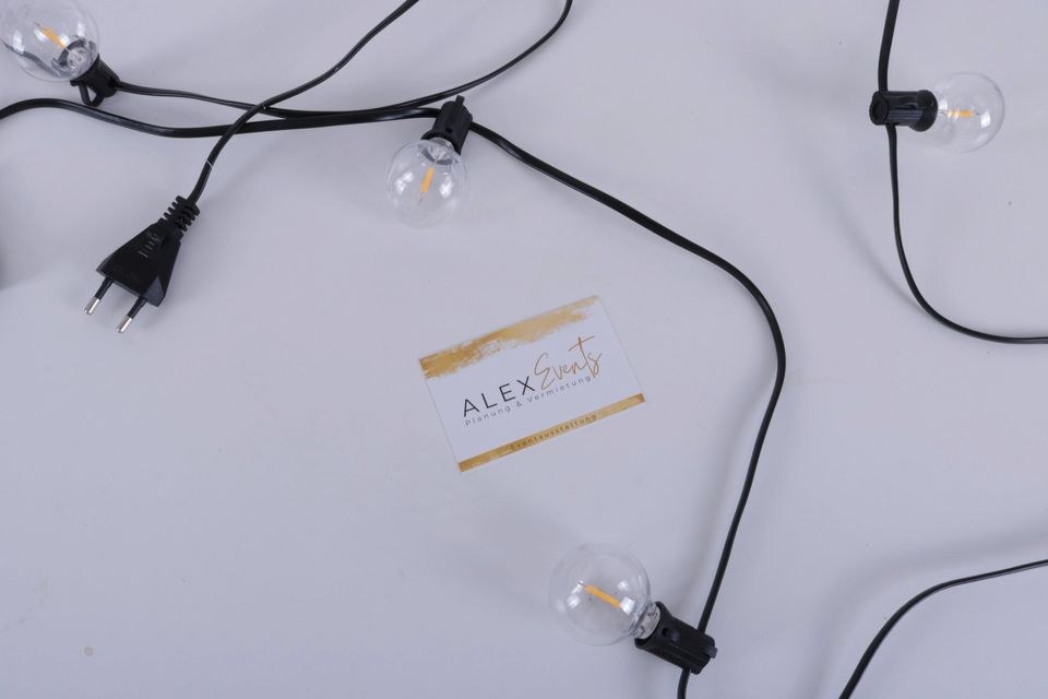 Lichterkette Zeltbeleuchtung warmweiß N mieten bei Alex Events – 4