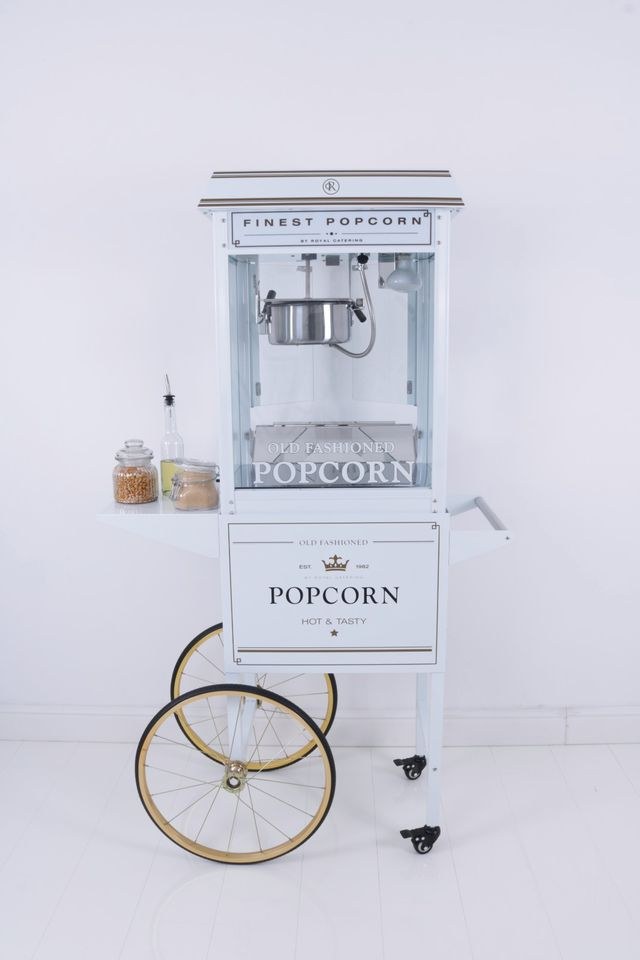 Popcornmaschine Wagen Weiß N Popcorn mieten bei Alex Events
