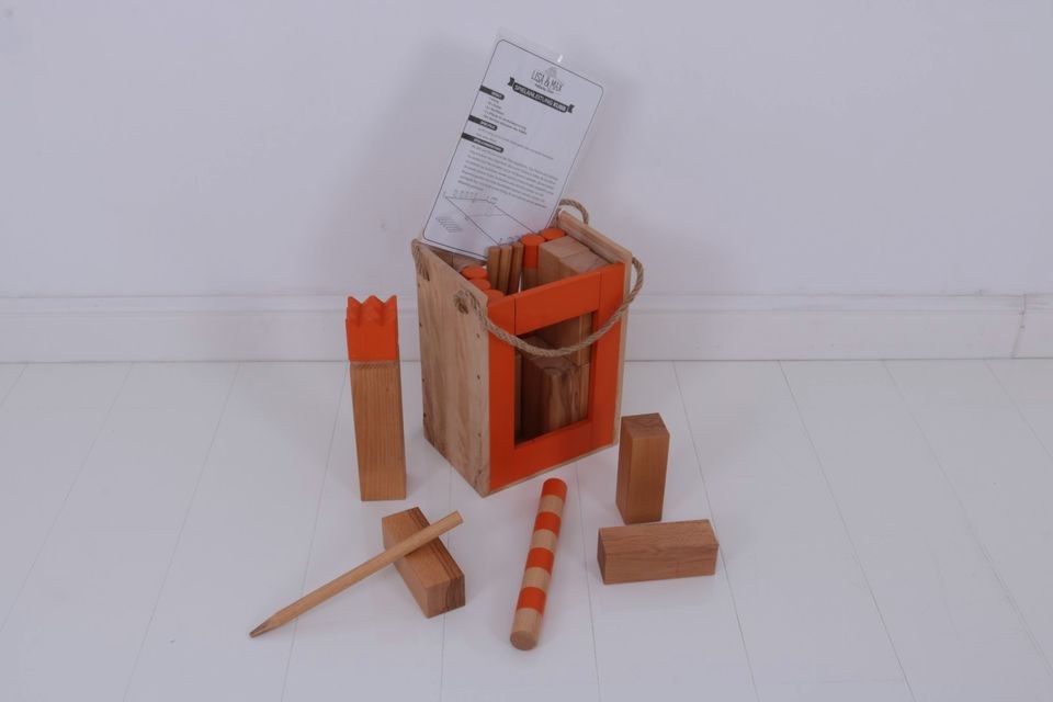 Wikingerschach Kubb N Spiel Kinder mieten in Kaarst – für Ihr Fest – 3
