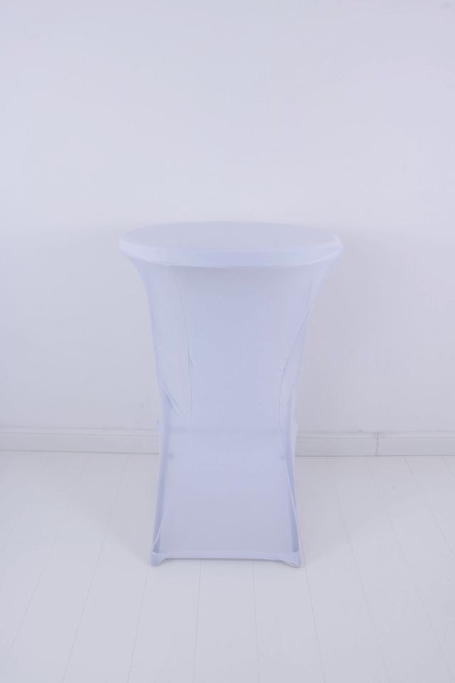Husse f Stehtisch 75cm Ø Weiß 2 Wahl mieten bei Alex Events – 3