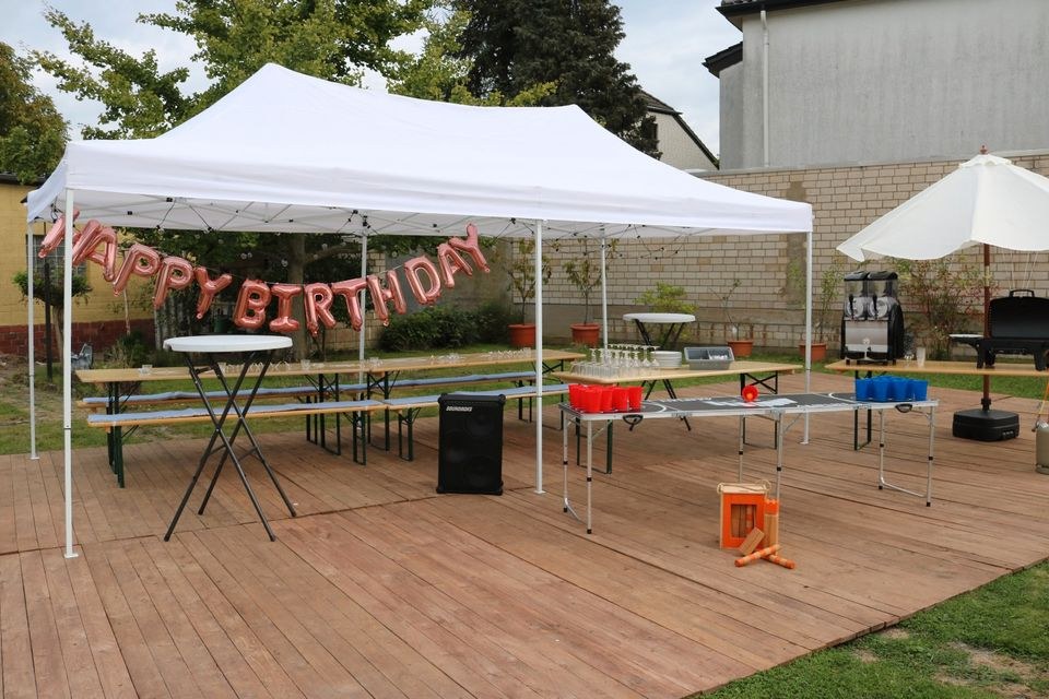Professioneller Faltpavillon 3m x 6m N Festzelt mieten bei Alex Events