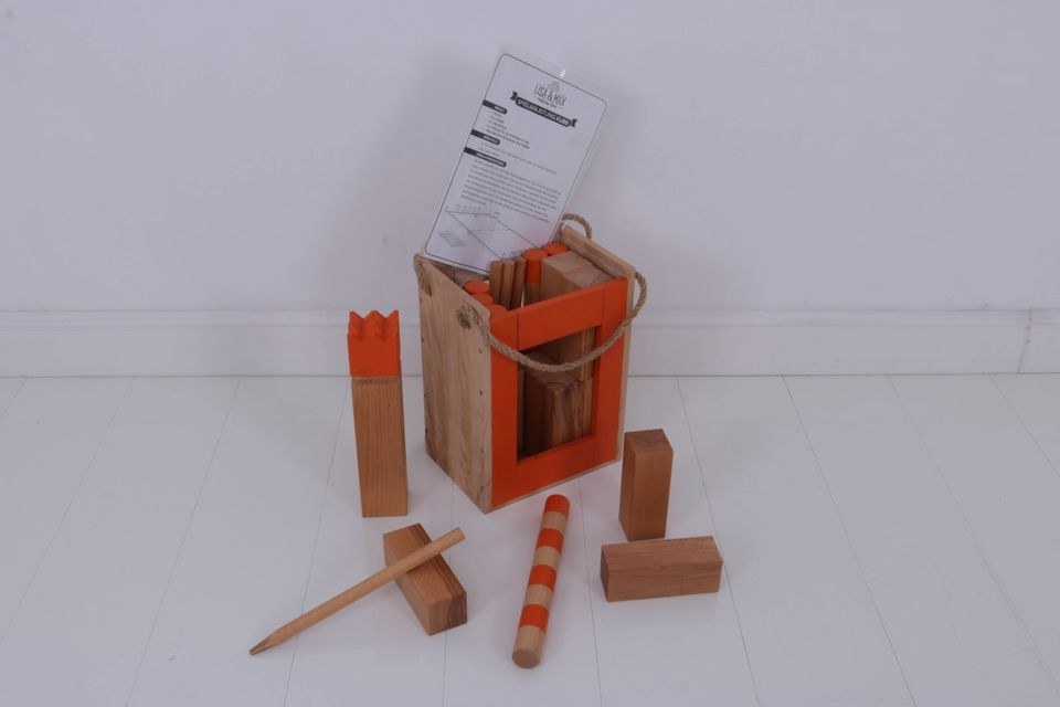 Wikingerschach Kubb N Spiel Kinder mieten in Kaarst – für Ihr Fest