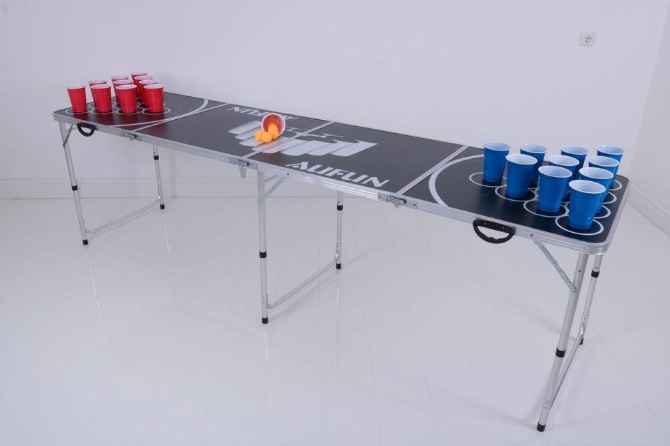 Mehrweg Bierpong Set rote blaue Becher Bälle N mieten bei Alex Events – 2