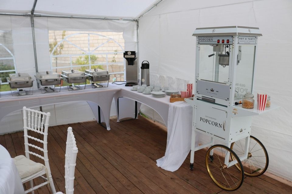 Popcornmaschine Wagen Weiß N Popcorn mieten bei Alex Events – 4