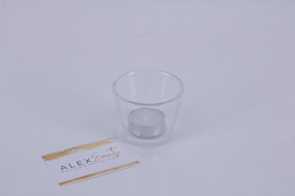 Teelichtglas Kegelförmig N mieten bei Alex Events – für alle Gäste – 2