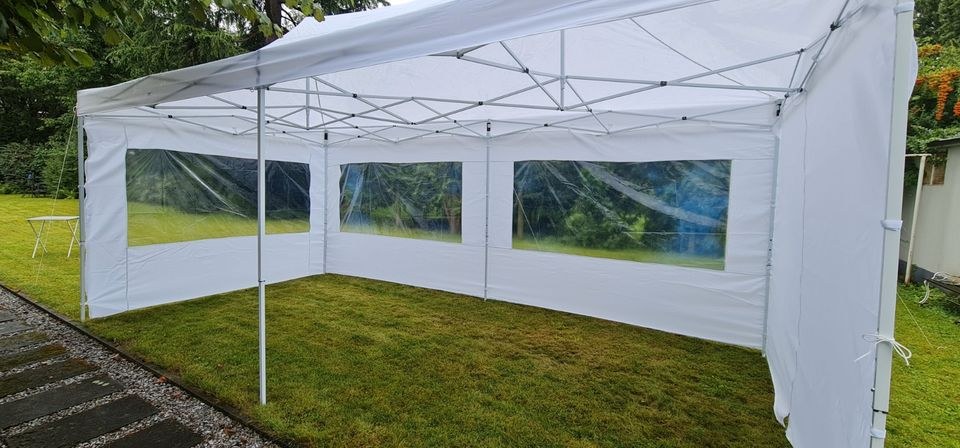 Professioneller Faltpavillon 3m x 6m N Festzelt mieten bei Alex Events – 4
