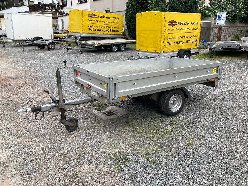Hochlader Anhänger Nr.:20 2,56x1,40x0,30m 1350kg mieten – 2