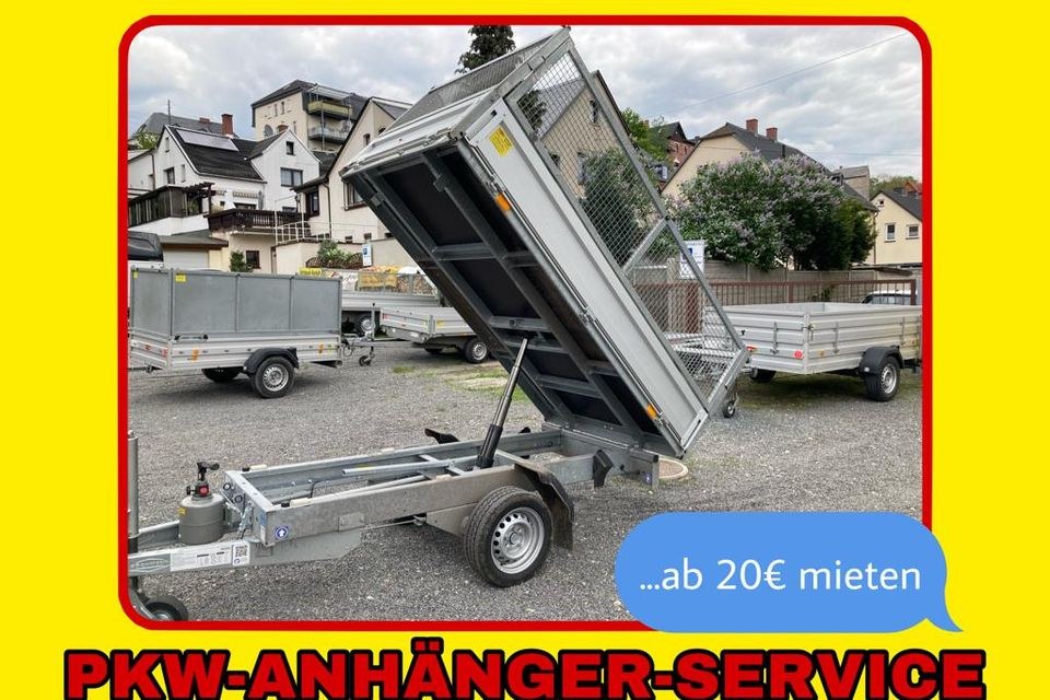 Kipper Anhänger Nr.:21 2,50x1,40x0,90m 1500kg mieten in Wilkau-Haßlau