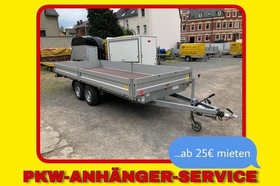 Hochlader Anhänger Nr.:14 5,10x2,10x0,35m 3500kg mieten