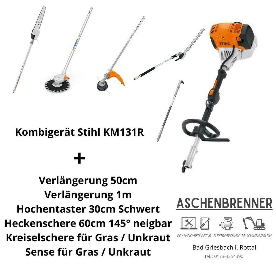Stabheckenschere Hochentaster Freischneider mieten