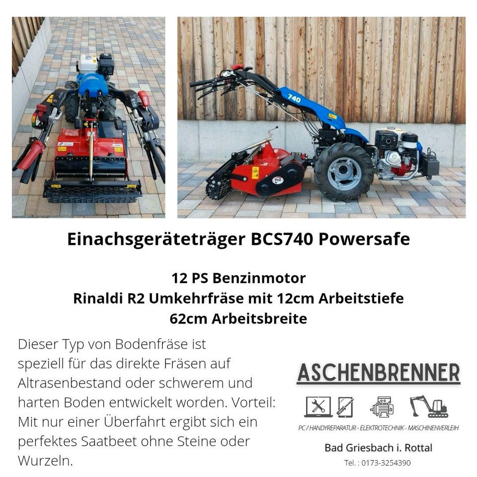 Gartenfräse Umkehrfräse mieten in Bad Griesbach im Rottal