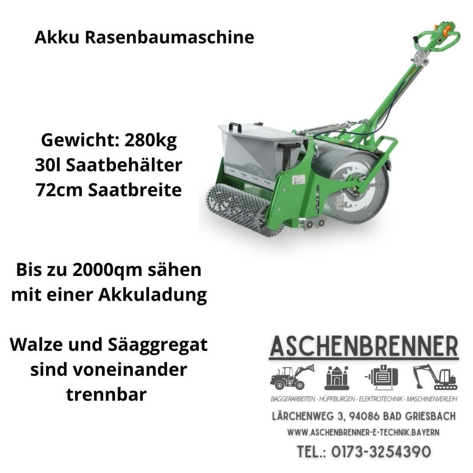 Rasenbaumaschine mieten in Bad Griesbach im Rottal