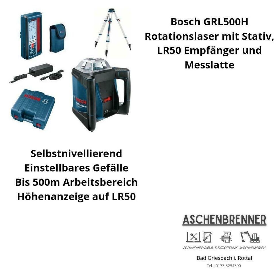 Rotationslaser Nivelliergerät mieten in Bad Griesbach im Rottal