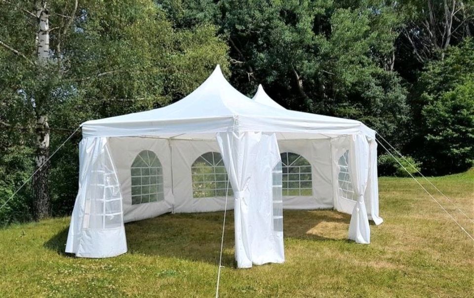 Pagode Spitzdach Zetl Festzelt mieten in Borna – für jedes Wetter