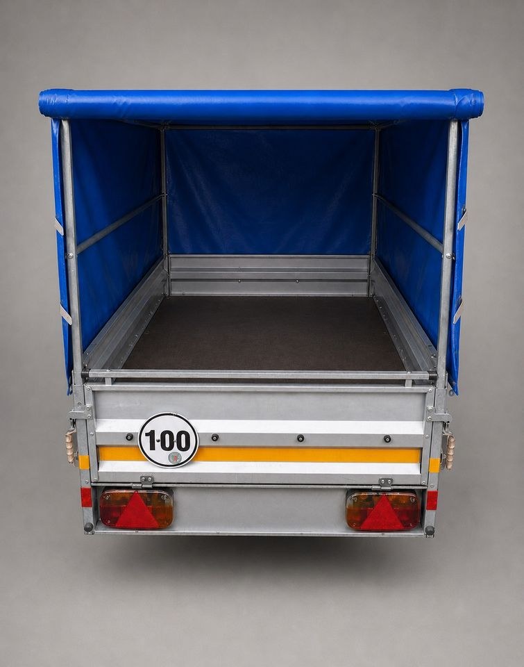 750kg PKW Anhänger Plane 2,15x1,15m mieten bei BB-Rent – 2
