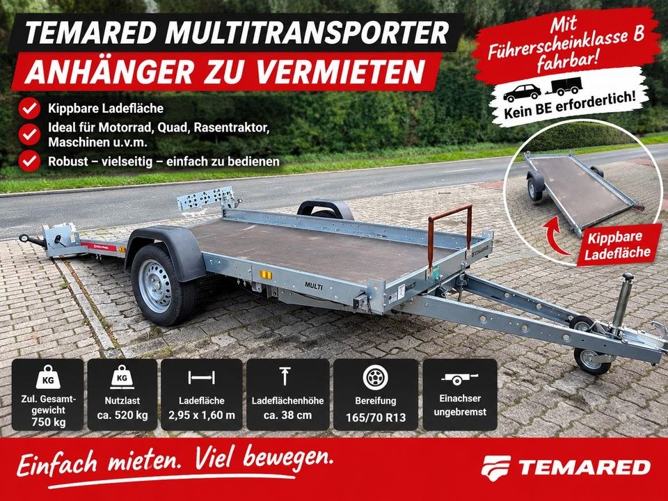 Anhänger 750kg mieten bei BB-Rent – für Erde & Schutt