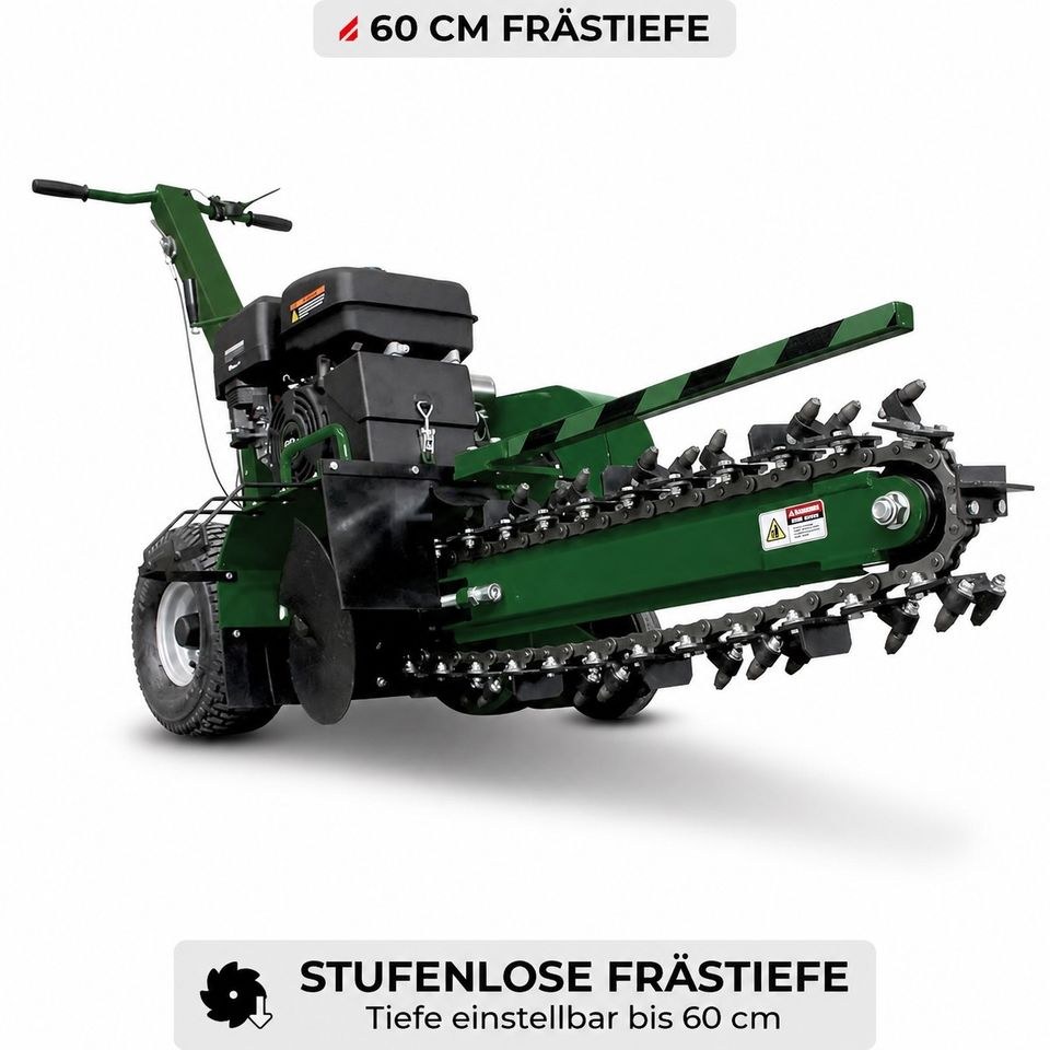 Grabenfräse 60 cm Schorr Kabelfräse mieten bei BB-Rent