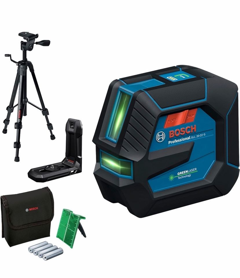Linienlaser Bosch GLL 20 22 G inkl Stativ mieten bei BB-Rent