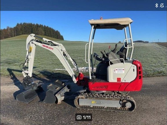Bagger Minibagger 1,6t Takeuchi TB216 mieten in Aitrach