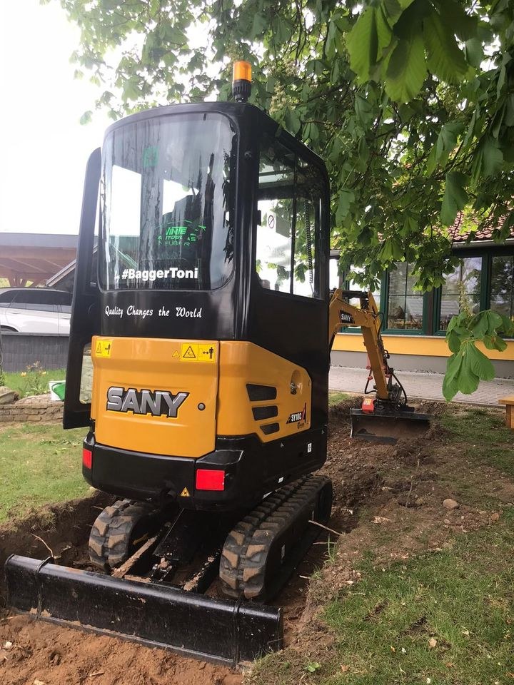 Miet Bagger Sany SY 18 Minibagger mieten in Naumburg (Saale) – 3