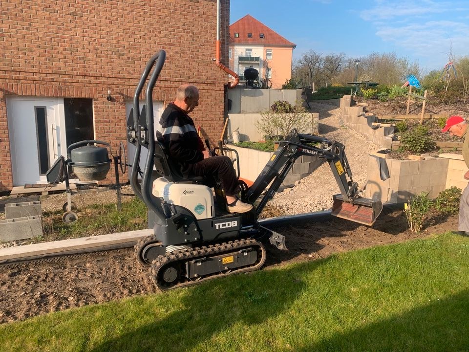Bagger Minibagger Microbagger Schaeff TC08 mieten in Naumburg (Saale) – 3