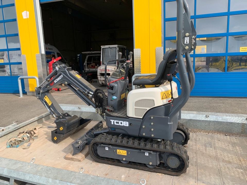 Bagger Minibagger Microbagger Schaeff TC08 mieten in Naumburg (Saale) – 2